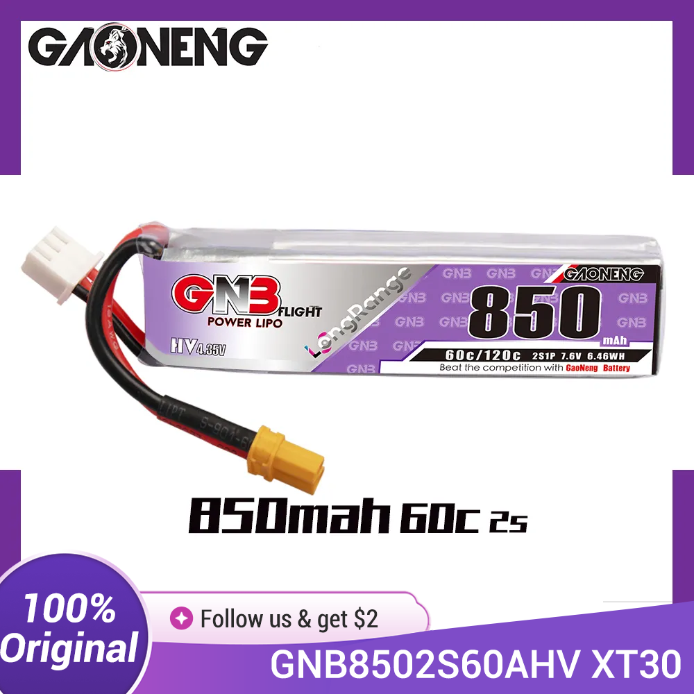 GAONENG GNB LiPo batterie 850m - Drone Kit Racing avis et prix